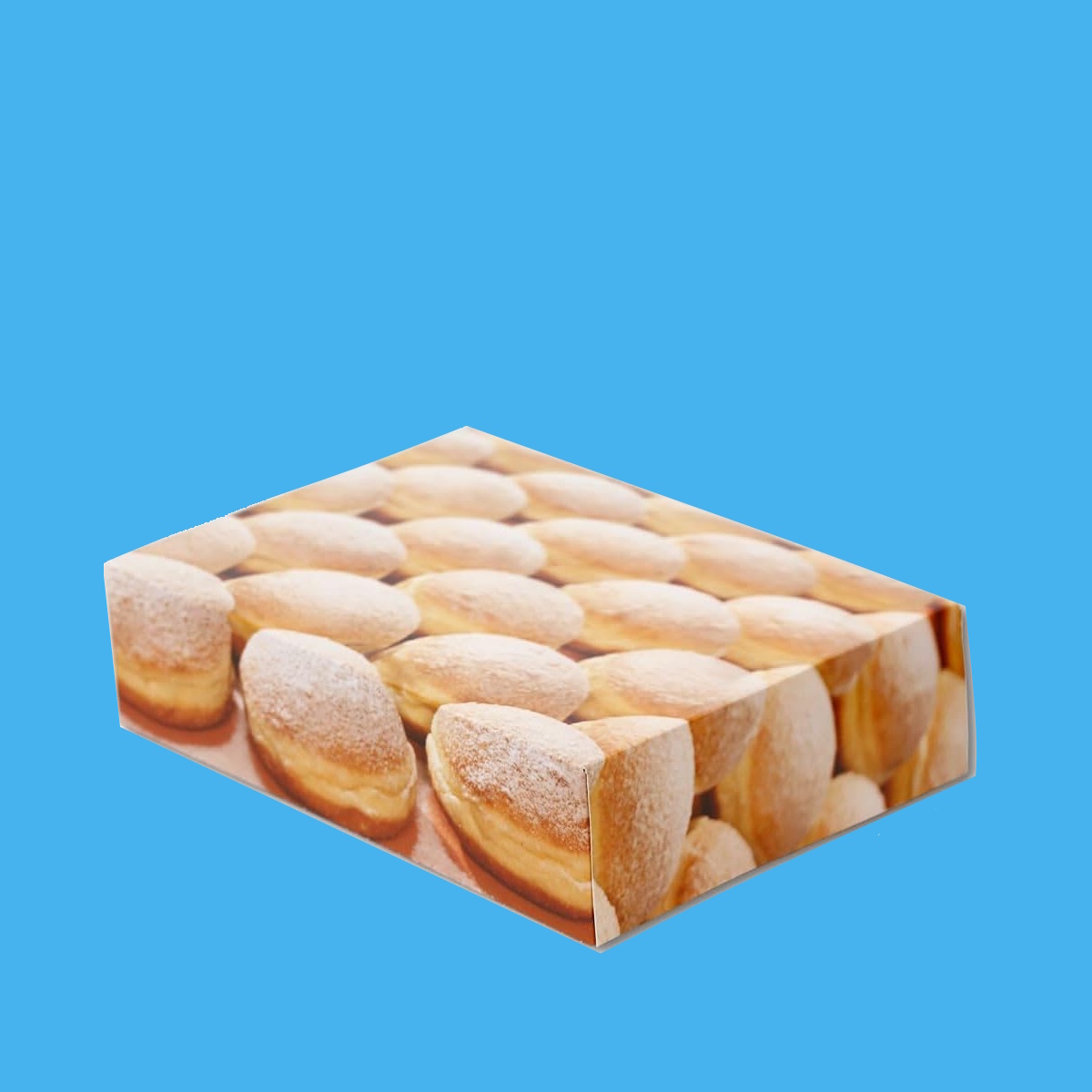 Transportkarton f. Berliner Krapfen Pfannkuchen 31x22x8cm 150St