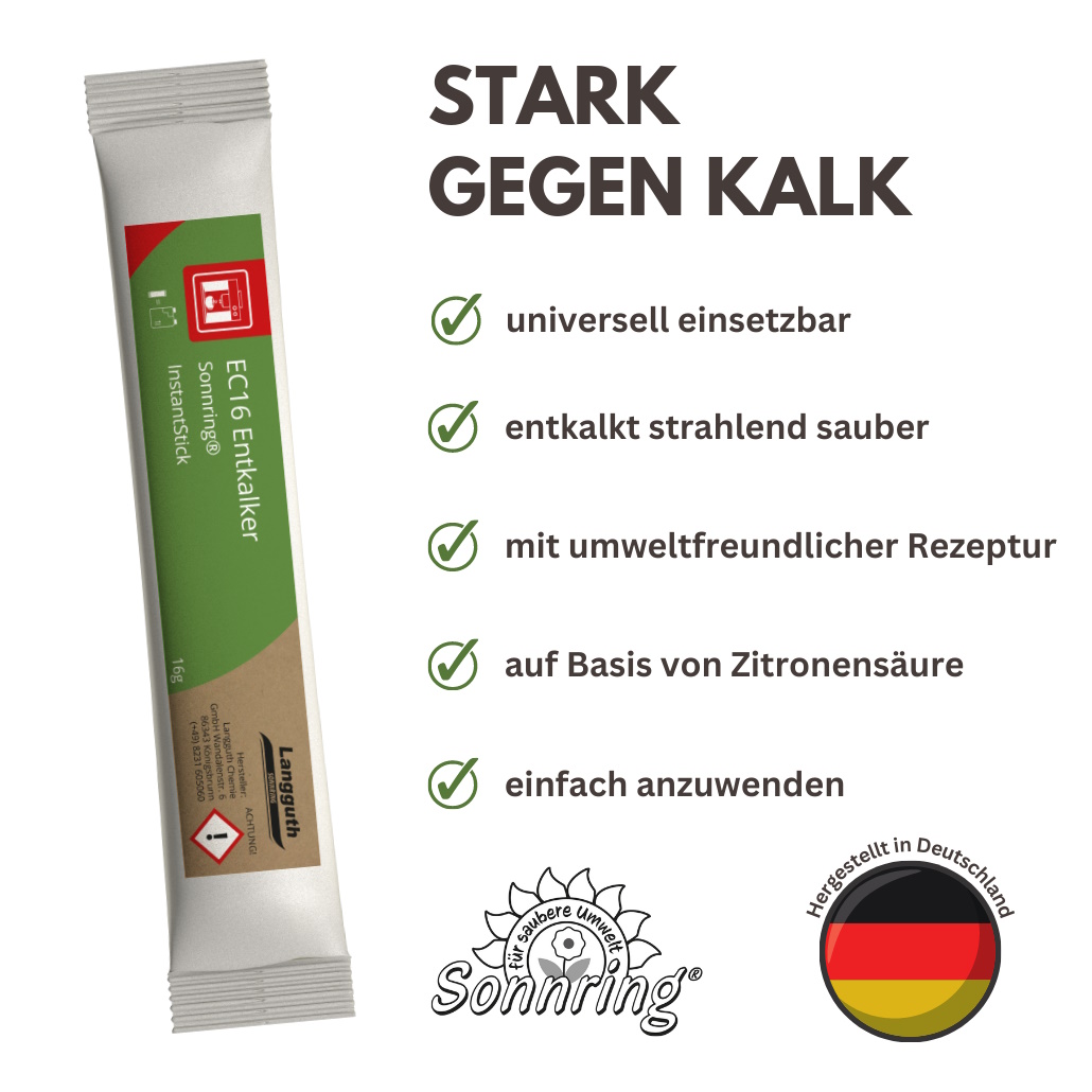 Entkalker / Kalklöser Instant Sticks 16g (ergeben 1000ml) 5St Kopie