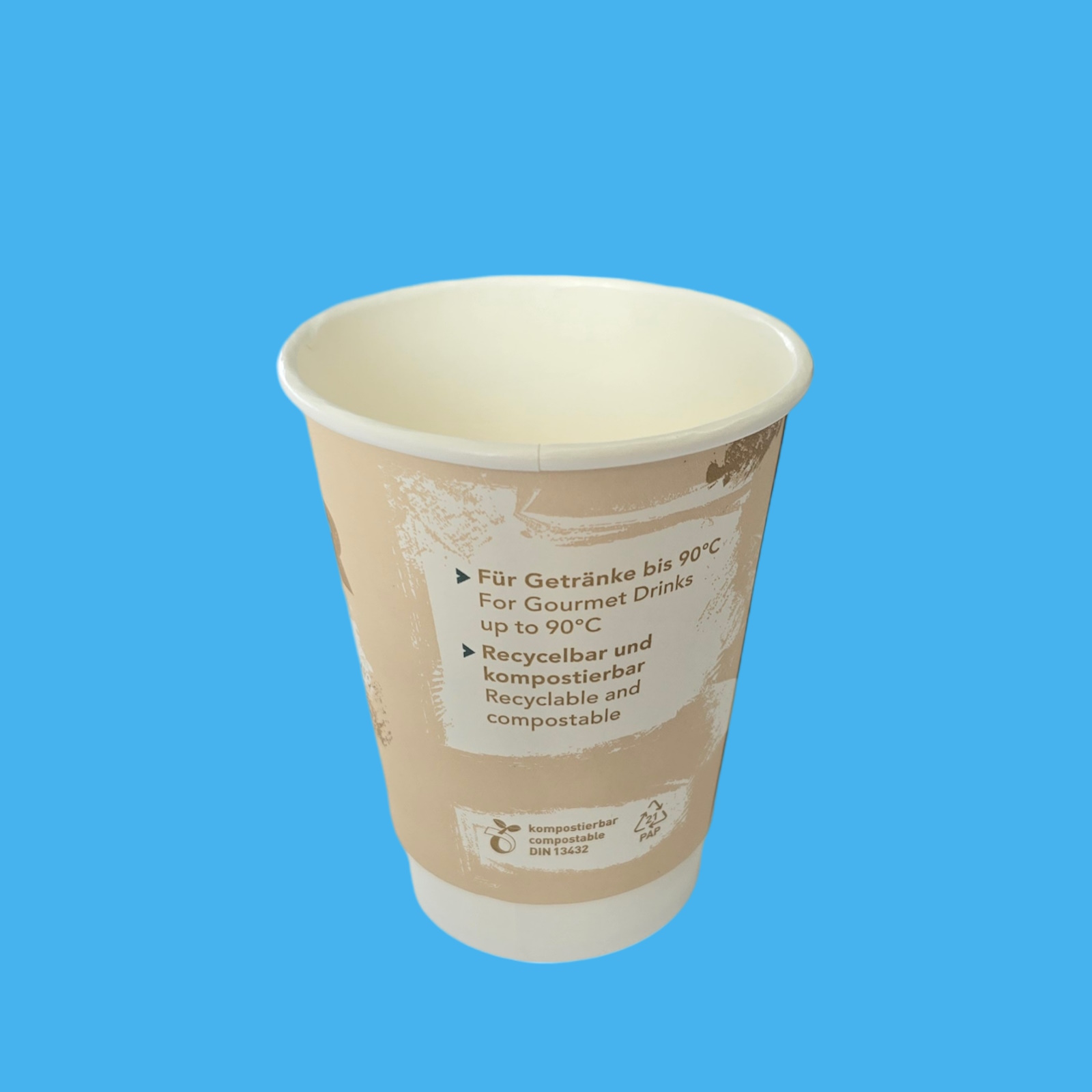 Bio Doppelwand Coffee to go Becher "Just Paper" less plastic 500St. versch. Größen