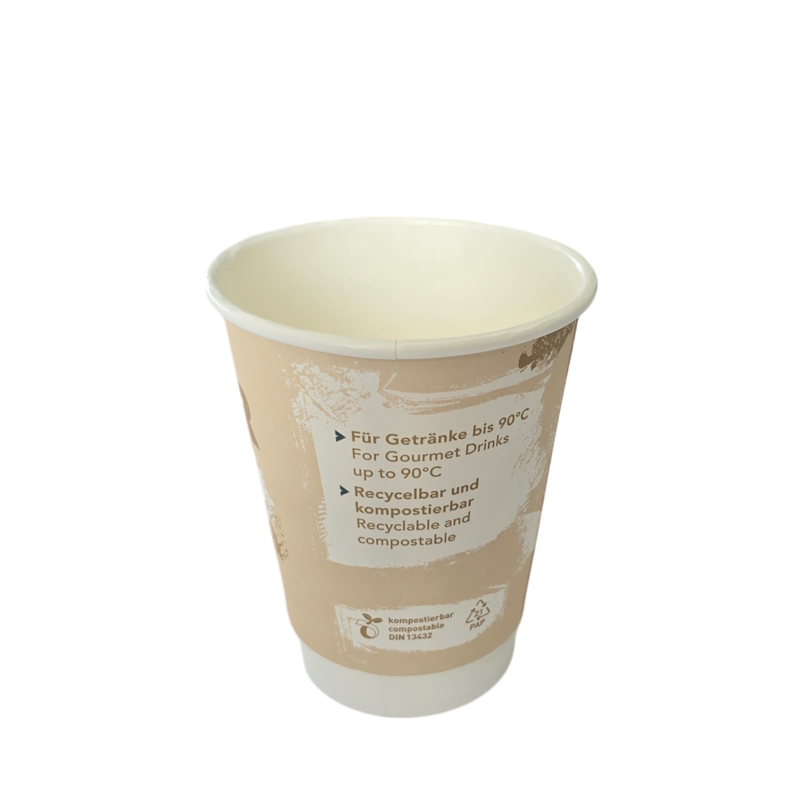 Bio Doppelwand Coffee to go Becher "Just Paper" less plastic 500St. versch. Größen