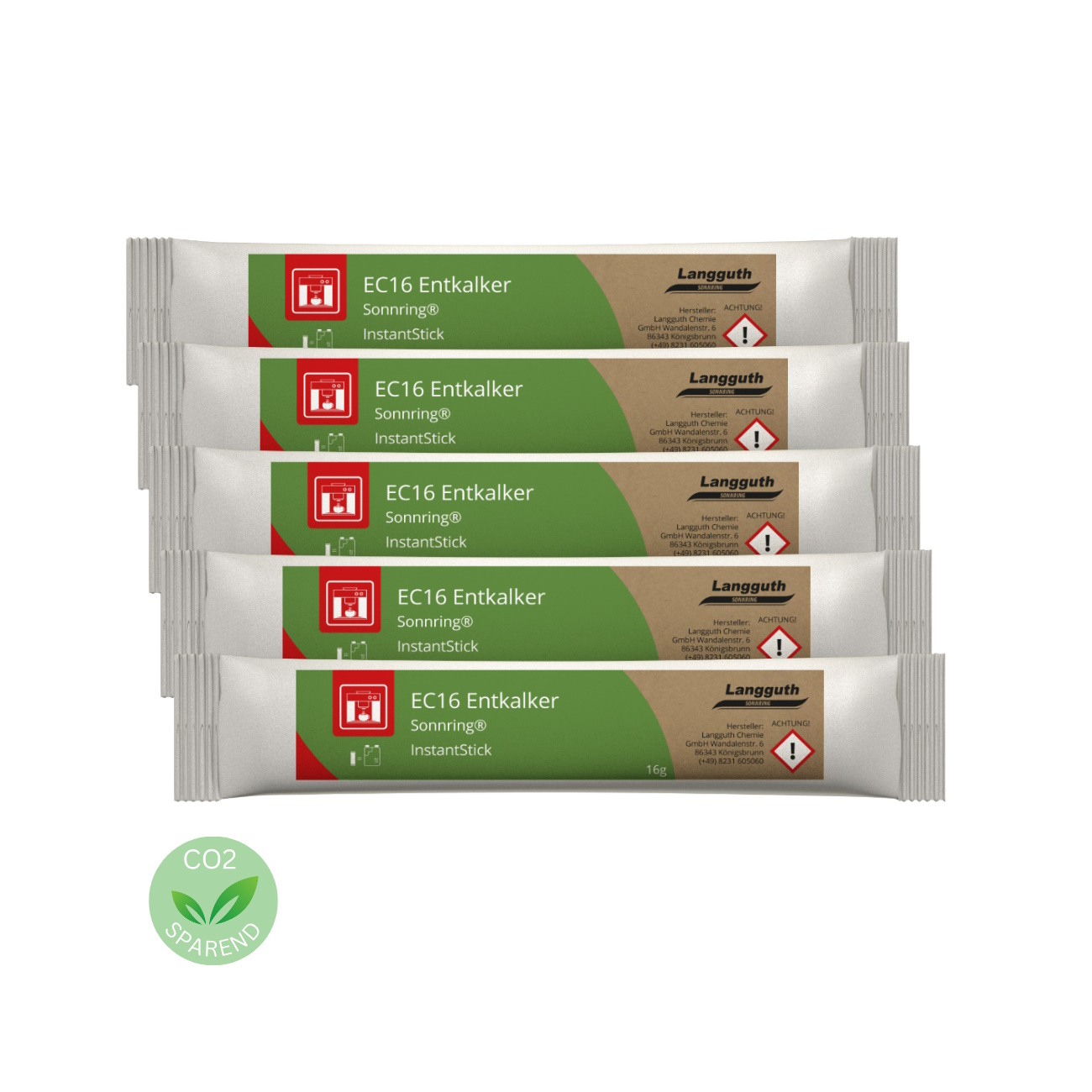 Entkalker / Kalklöser Instant Sticks 16g (ergeben 1000ml) 5St Kopie