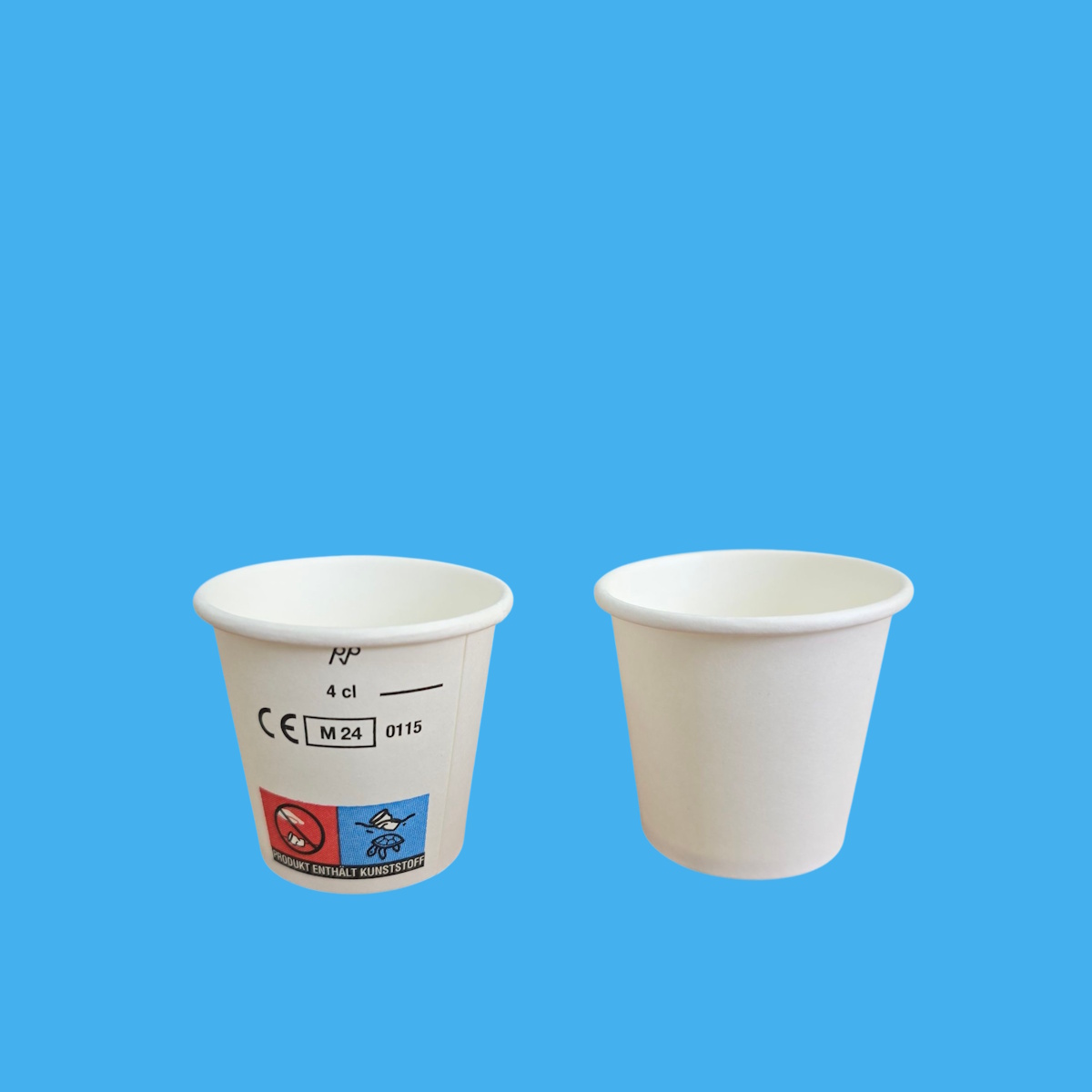 Schnapsbecher Shot Cup 4cl mit Eichstrich Papier/PE 1000St.