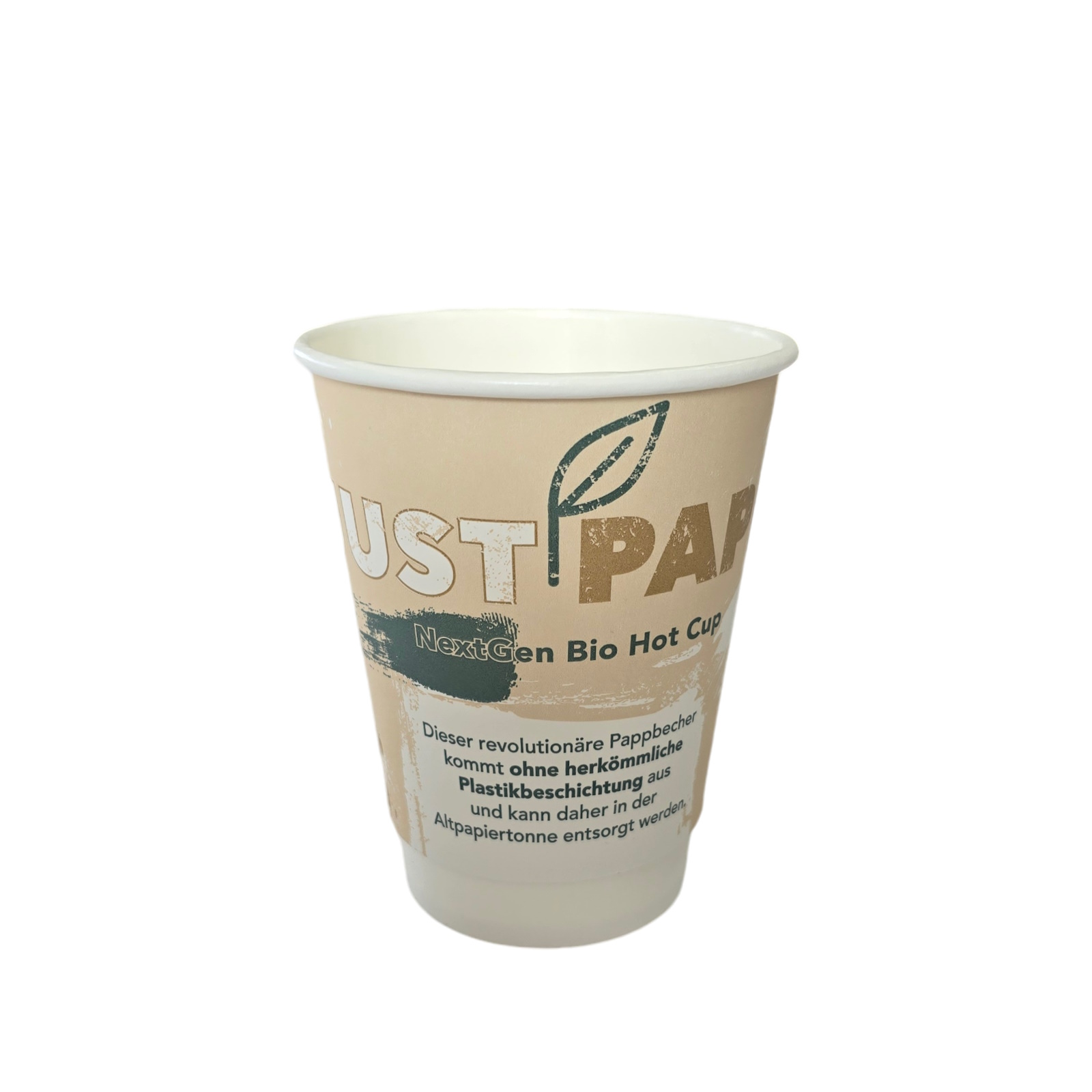 Bio Doppelwand Coffee to go Becher "Just Paper" less plastic 500St. versch. Größen