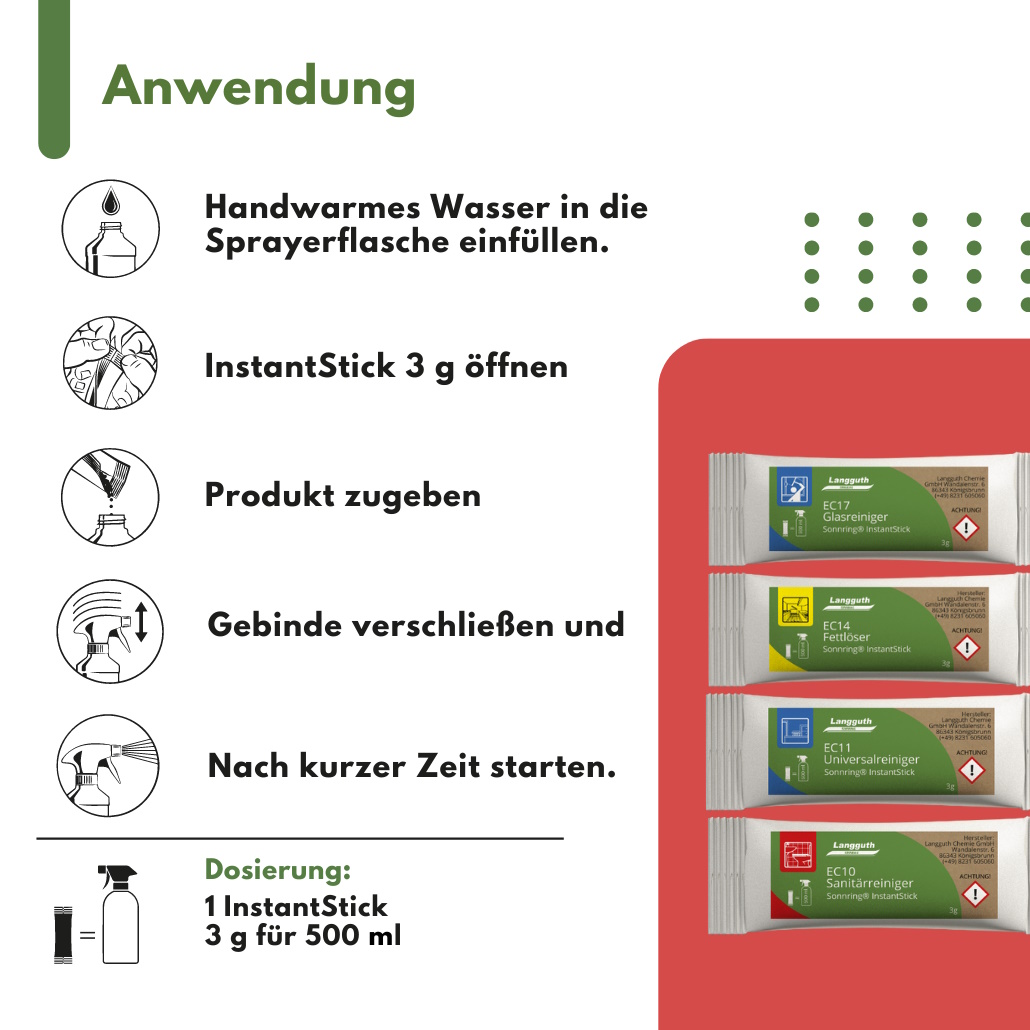 Sanitärreiniger Instant Sticks 3g (ergibt 500ml) 10St.