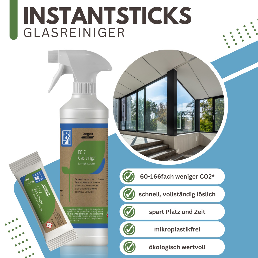 Fenster- & Glasreiniger Instant Sticks 3g (ergibt 500ml) 10St.