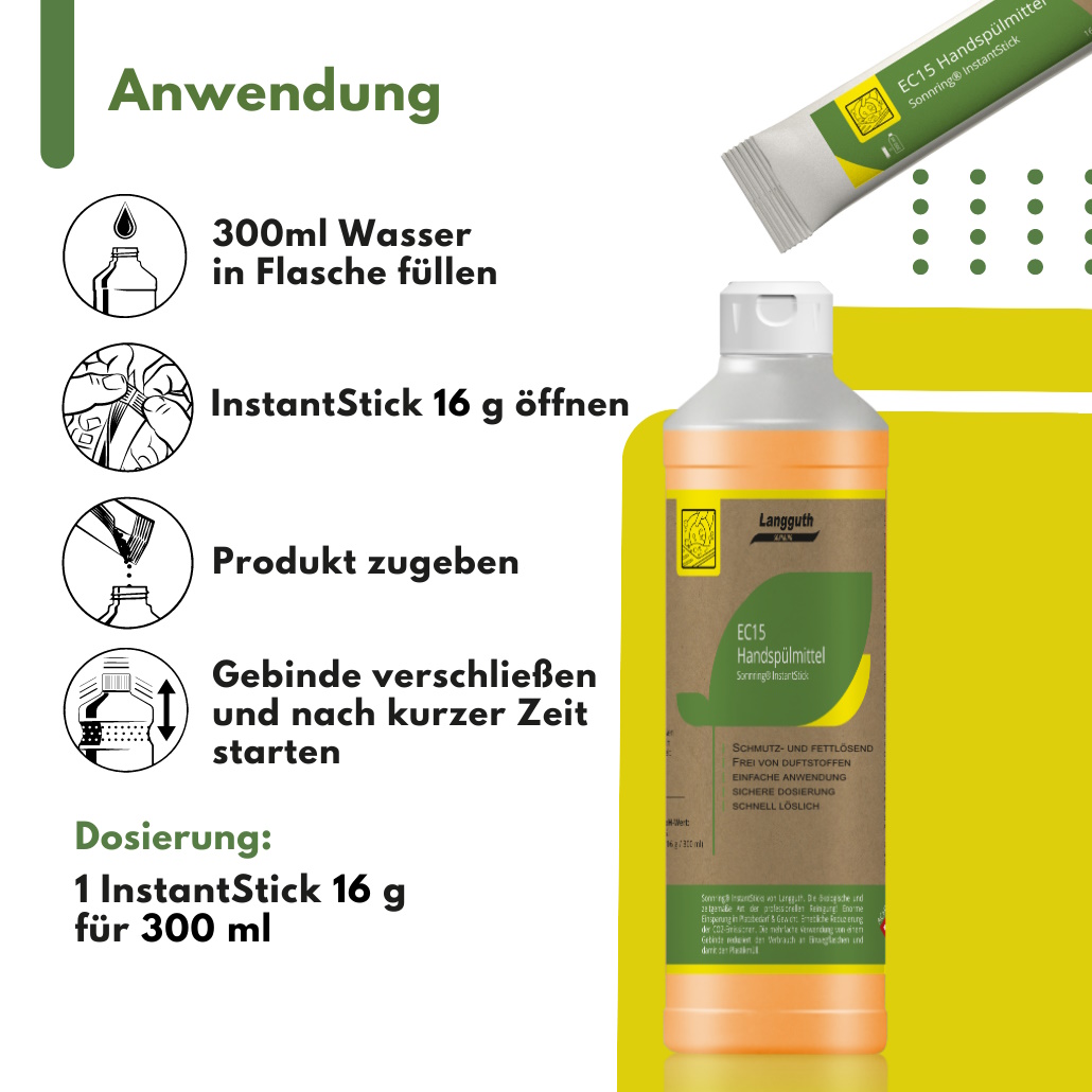 Handspülmittel Instant Sticks 16g (ergeben 300ml) 5St